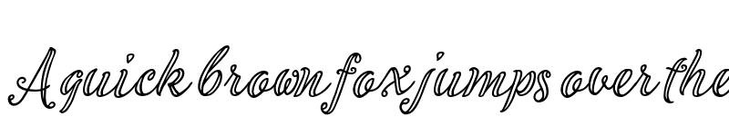 Preview of FONTSPRING DEMO - Inkston Script Outline Regular font