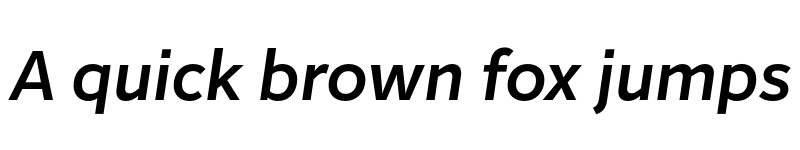 Preview of FONTSPRING DEMO - Inter Sans SemiBold It Regular font