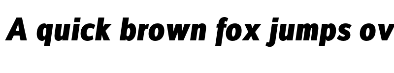 Preview of FONTSPRING DEMO - Interval Sans Pro Cond Black Italic font