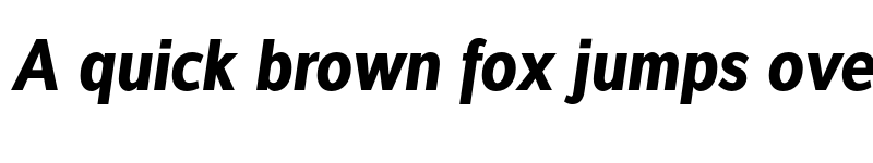 Preview of FONTSPRING DEMO - Interval Sans Pro Cond Bold Italic font