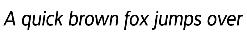 Preview of FONTSPRING DEMO - Interval Sans Pro Cond Italic font