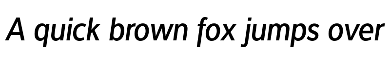 Preview of FONTSPRING DEMO - Interval Sans Pro Cond Medium Italic font