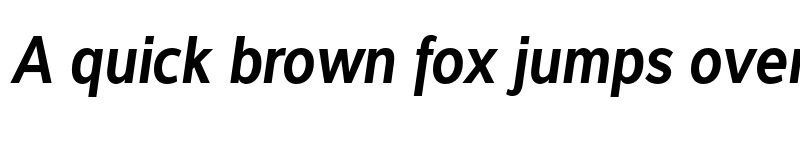 Preview of FONTSPRING DEMO - Interval Sans Pro Cond SemiBold Italic font