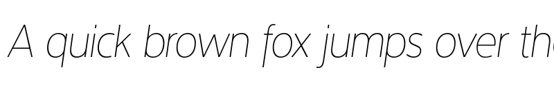 Preview of FONTSPRING DEMO - Interval Sans Pro Cond UltraLt Italic font