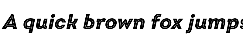 Preview of FONTSPRING DEMO - Intro Black Inline Oblique Regular font
