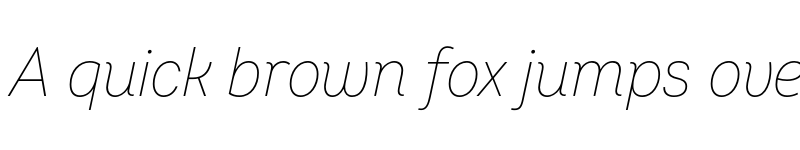 Preview of FONTSPRING DEMO - Intro Cond ExLight Italic Regular font