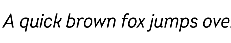 Preview of FONTSPRING DEMO - Intro Cond Oblique Regular font