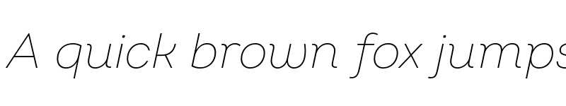 Preview of FONTSPRING DEMO - Intro ExLight Italic Regular font