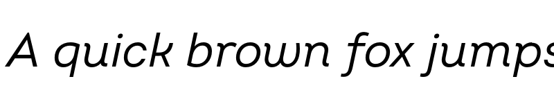 Preview of FONTSPRING DEMO - Intro Italic font