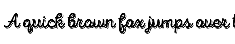 Preview of FONTSPRING DEMO - Intro Script B Base Shade Regular font