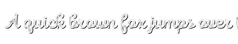 Preview of FONTSPRING DEMO - Intro Script B H1 Shade Regular font