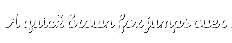 Preview of FONTSPRING DEMO - Intro Script B Shade Regular font