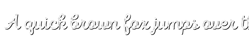 Preview of FONTSPRING DEMO - Intro Script R H1 Shade Regular font