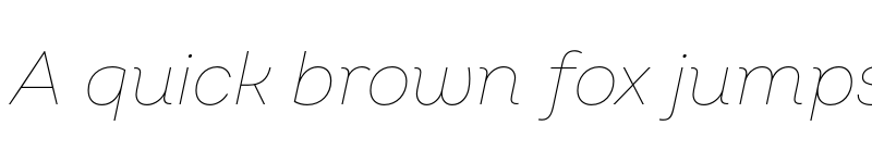 Preview of FONTSPRING DEMO - Intro Thin Italic Regular font