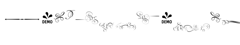 Preview of FONTSPRING DEMO - Invitation Script Ornaments Two Regular font