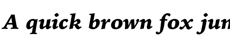 Preview of FONTSPRING DEMO - Iowan Old Style BT Black Italic font