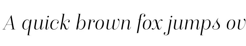 Preview of FONTSPRING DEMO - Isabel Thin Italic font