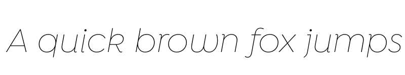 Preview of FONTSPRING DEMO - Isidora Sans Alt Thin It Regular font