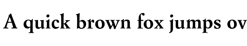 Preview of FONTSPRING DEMO - Italian Garamond Pro Bold font