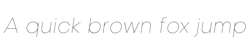 Preview of FONTSPRING DEMO - Izmir-HairlineItalic Italic font