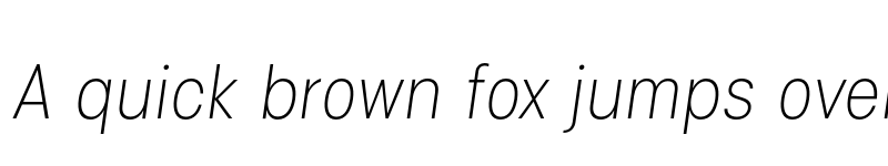 Preview of FONTSPRING DEMO - IzmirNarrow-ExtralightItalic Italic font