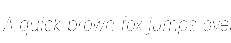 Preview of FONTSPRING DEMO - IzmirNarrow-HairlineItalic Italic font