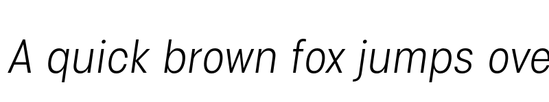 Preview of FONTSPRING DEMO - IzmirNarrow-LightItalic Italic font