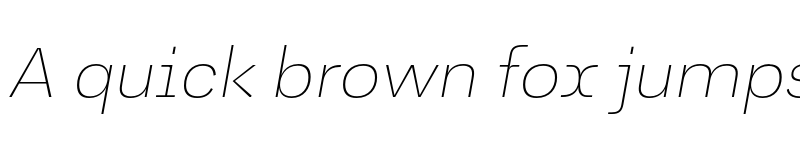 Preview of FONTSPRING DEMO - Jagerlay Thin Italic Regular font