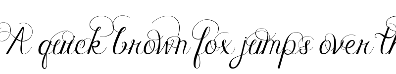 Preview of FONTSPRING DEMO - Janda Celebration Script Regular font