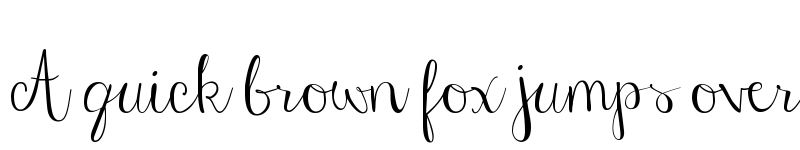 Preview of FONTSPRING DEMO - Janda Stylish Script Regular font