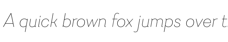 Preview of FONTSPRING DEMO - Javiera Thin It Regular font