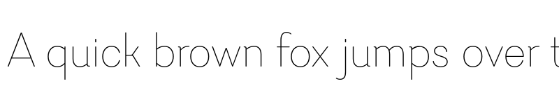 Preview of FONTSPRING DEMO - Javiera Thin Regular font
