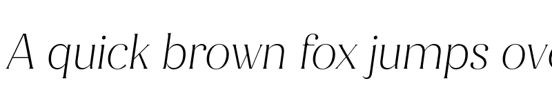 Preview of FONTSPRING DEMO - Jazmin Alt ExtraLight It Regular font