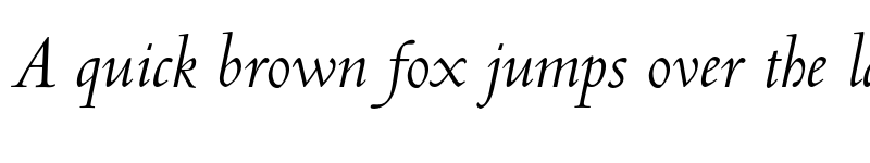 Preview of FONTSPRING DEMO - Jenson Recut Italic font