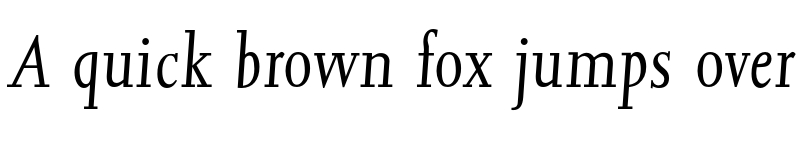 Preview of FONTSPRING DEMO - Jessica Serial Light Italic font