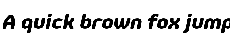 Preview of FONTSPRING DEMO - Jiho Soft ExtraBold Italic font