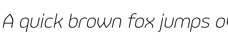 Preview of FONTSPRING DEMO - Jiho Soft ExtraLight Italic font