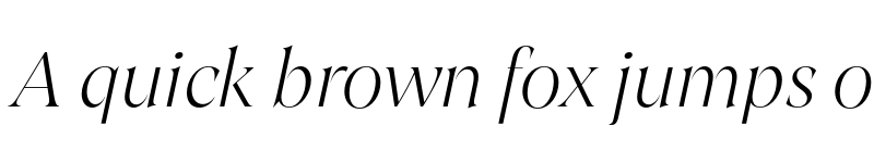 Preview of FONTSPRING DEMO - Joane Italic ExtraLight Regular font