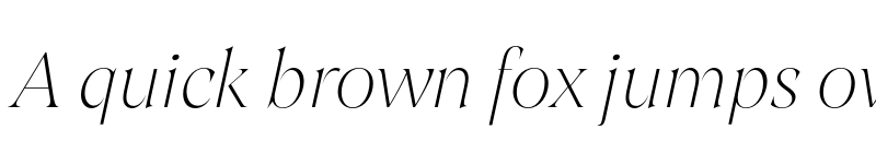 Preview of FONTSPRING DEMO - Joane Italic Thin Regular font