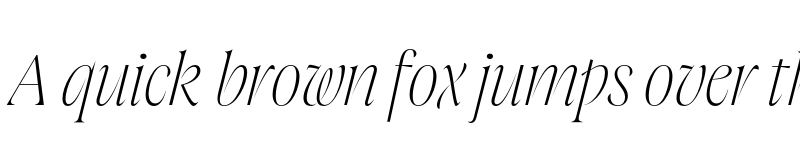 Preview of FONTSPRING DEMO - Joane Pro L Thin Italic Regular font