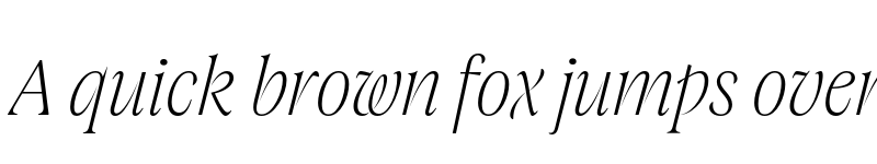 Preview of FONTSPRING DEMO - Joane Pro M Thin Italic Regular font