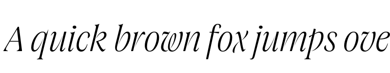 Preview of FONTSPRING DEMO - Joane Pro M UltraLight Italic Regular font