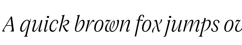 Preview of FONTSPRING DEMO - Joane Pro S Light Italic Regular font
