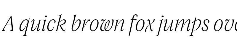Preview of FONTSPRING DEMO - Joane Pro S Thin Italic Regular font