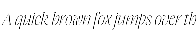 Preview of FONTSPRING DEMO - Joane Pro XL Thin Italic Regular font