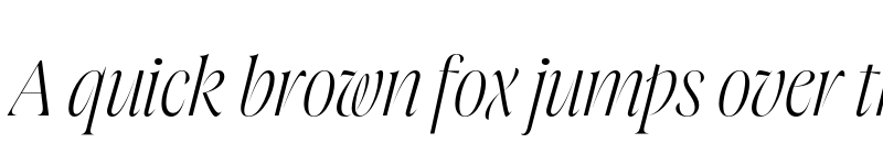Preview of FONTSPRING DEMO - Joane Pro XL UltraLight Italic Regular font