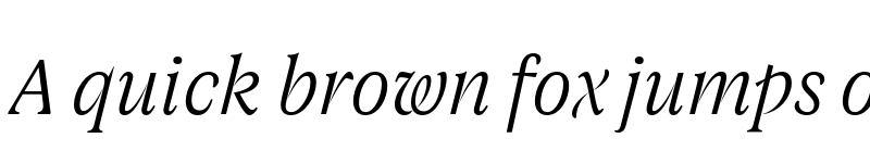 Preview of FONTSPRING DEMO - Joane Pro XS Light Italic Regular font