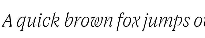 Preview of FONTSPRING DEMO - Joane Pro XS Thin Italic Regular font