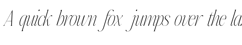 Preview of FONTSPRING DEMO - Johannes Keppler Thin Italic font