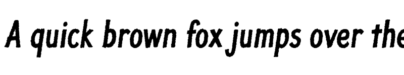 Preview of FONTSPRING DEMO - JollyGood Proper Condensed Rough Bd It Regular font